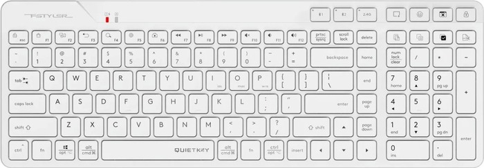 Клавиатура A4Tech Fstyler FBK27C AS, Белый №10