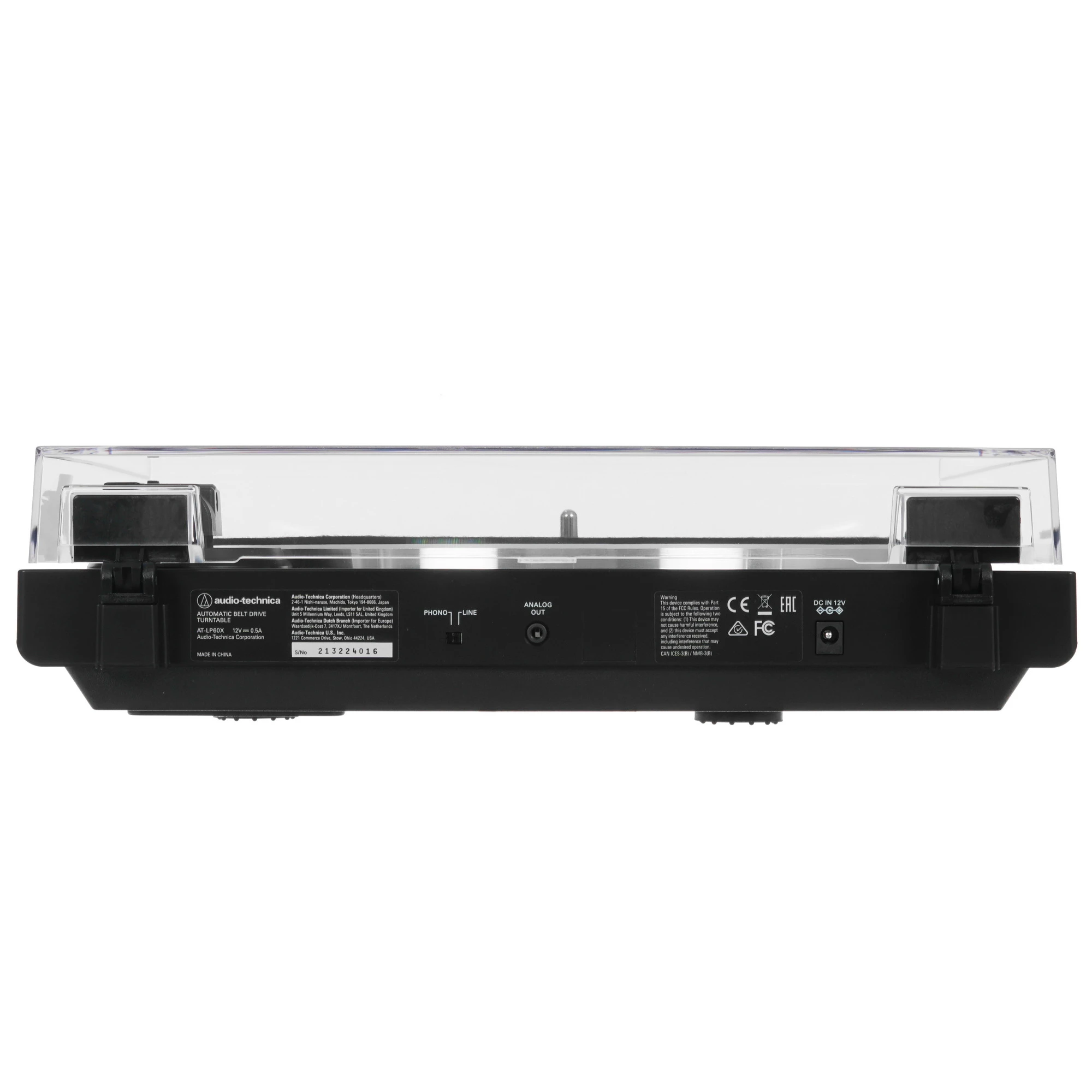 Проигрыватель винила Audio-Technica AT-LP60XBK, Черный детальное изображение - 3