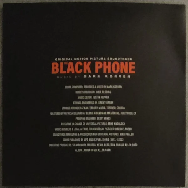 Виниловая пластинка OST Mark Korven – The Black Phone – Coloured 2LP детальное изображение - 4