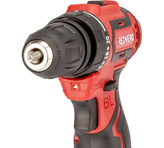 Аккумуляторная дрель-шуруповерт REDVERG RD-SD12BLR 6680699, 16 В, 36 Нм, 2 А·ч детальное изображение - 3