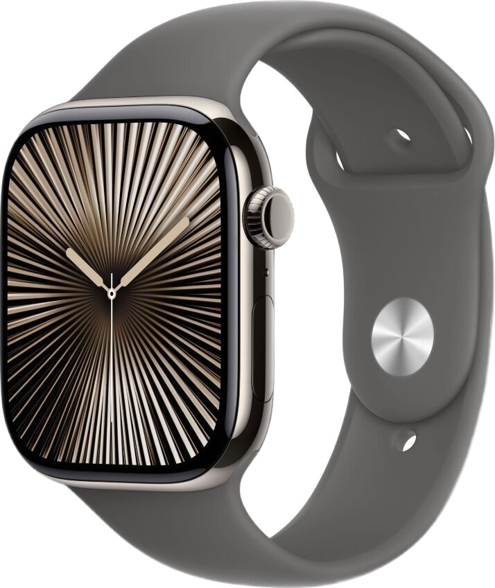 Умные часы Apple Watch Series 10 42 мм, Natural Titanium Case with Natural Milanese Loop детальное изображение - 1