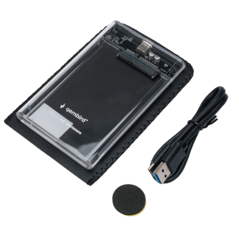 Внешний корпус для HDD Gembird EE2-U3S-7, Прозрачный детальное изображение - 5