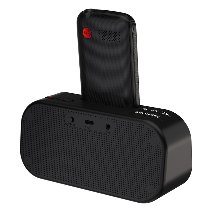 Мобильный телефон MAXVI RT-04 с док-станцией, 32 Мб, Черный, Dual mini-SIM №2