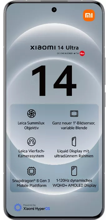 Смартфон Xiaomi 14 Ultra 512 ГБ, Белый, Dual nano SIM детальное изображение - 2