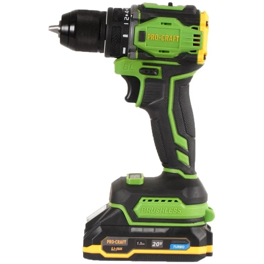 Аккумуляторная дрель-шуруповерт PROCRAFT PA18LiPro, 20 В, 45 Нм, 1.5 А·ч  детальное изображение - 2