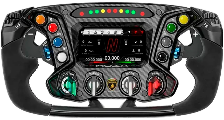 Рулевое колесо MOZA Lamborghini Essenza SCV12, Черный детальное изображение - 1