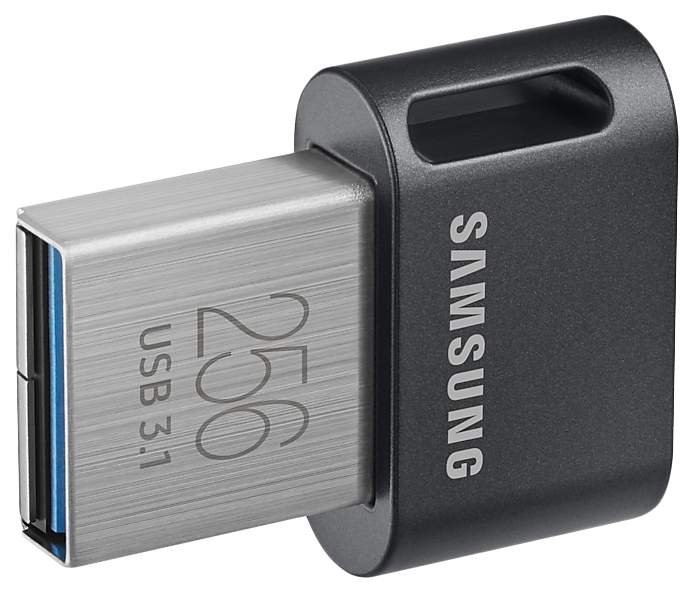 Флешка Samsung FIT Plus USB 3.1 256 ГБ Grey MUF-256AB, Черный детальное изображение - 2