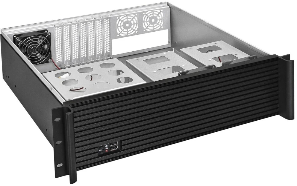 Серверный корпус ExeGate Pro 3U450-08, без БП, Черный детальное изображение - 2