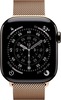 Умные часы Apple Watch Series 11 46 мм, Slate Titanium Case with Gold Milanese Loop, GPS + Cellular, Черный/Золотой вариант - 2