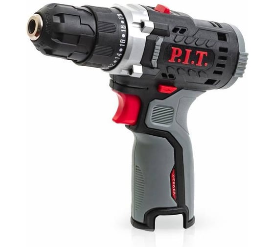 Дрель аккумуляторная P.I.T. X-DRIVER SOLO 12В, 22Нм, 10 мм, 2ск, 0-350/1350 об/мин, коробка PBM12K-10A, 12 В детальное изображение - 1