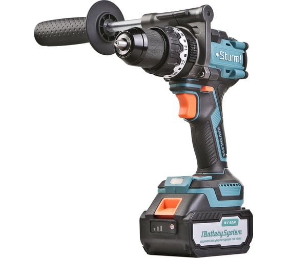 Дрель аккумуляторная ударная Sturm б/щ, 1BatterySystem, кейс CD1655BLI, 18 В, 130 Нм, 4 А·ч детальное изображение - 4