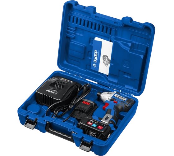 Бесщеточный винтоверт ЗУБР Профессионал, 2 АКБ, в кейсе GVB-250-42, 20 В, 280 Нм, 4 А·ч детальное изображение - 4