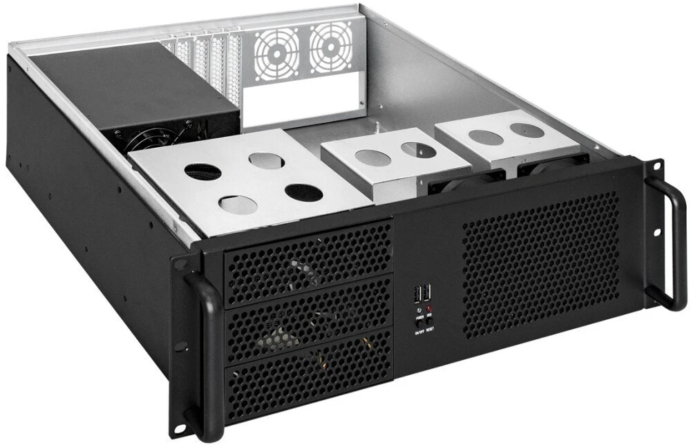 Серверный корпус ExeGate Pro 3U390-08/800ADS, 800 Вт, Черный детальное изображение - 2