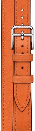 Смарт-часы Apple Watch Hermes Series 9 Orange, 41 мм, Оранжевый, Swift Leather Attelage Double Tour детальное изображение - 3