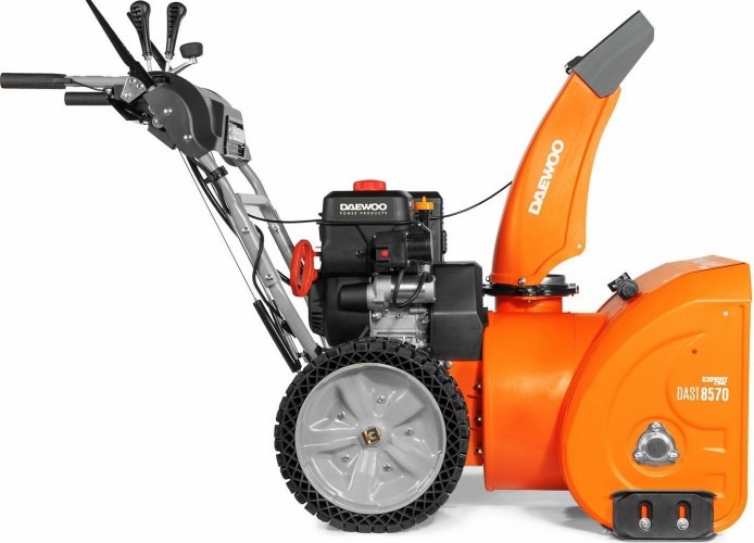 Снегоуборщик бензиновый с электрозапуском Daewoo DAST 8570, 8.5 л.с., 6250 Вт, Оранжевый/Серый детальное изображение - 2