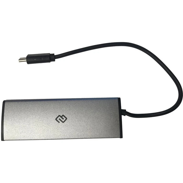 USB-концентратор Digma HUB-4U2.0-UC-B, Черный №1