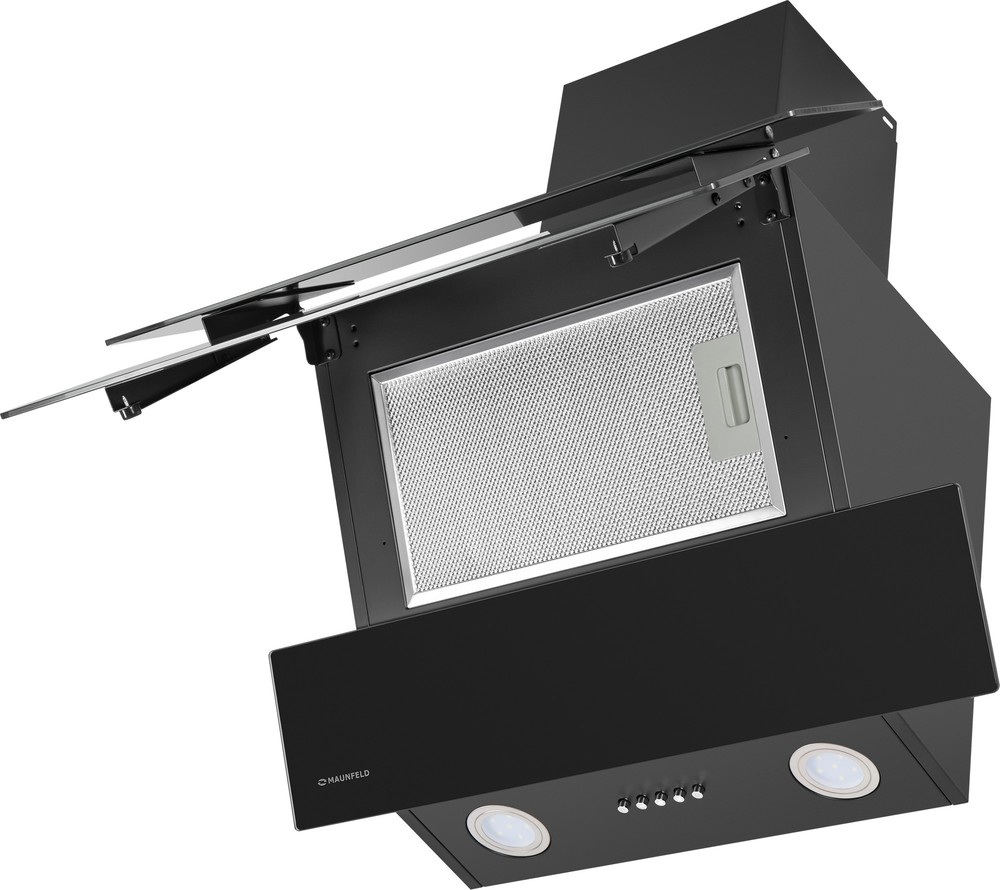 Вытяжка MAUNFELD CASCADA PUSH 60, Черный детальное изображение - 3