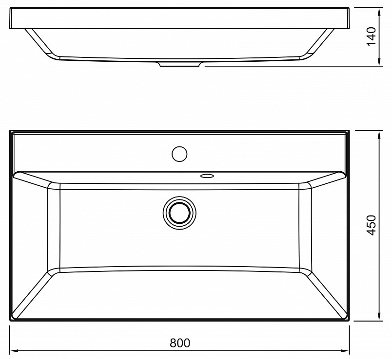 Умывальник Florentina Astoria 700  детальное изображение - 5