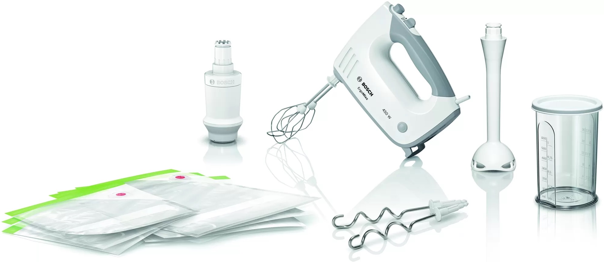 Миксер Bosch ErgoMixx MFQ364V0, Белый детальное изображение - 1