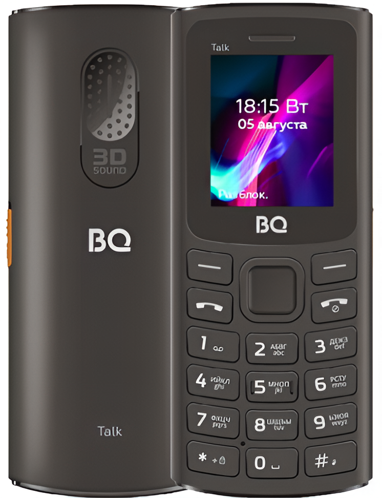 Мобильный телефон BQ 1862 Talk, 64 Мб, Черный, Mini SIM + Nano SIM детальное изображение - 5
