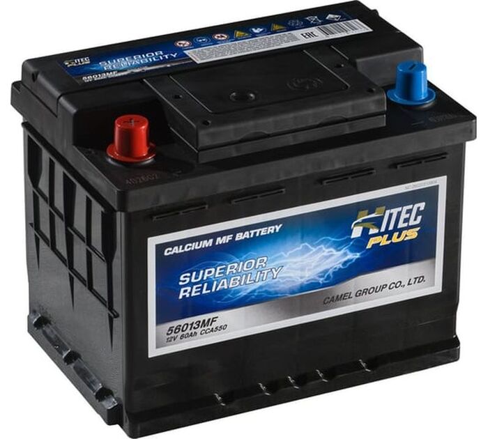 Аккумулятор HITEC 56013MF, Прямая Поляроность, 67287, 60 А·ч №1