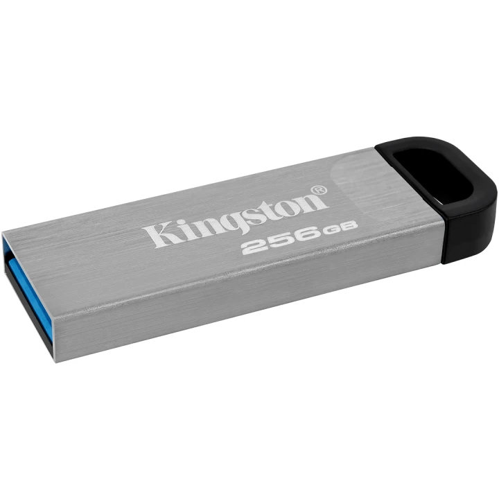 USB Flash накопитель Kingston DataTraveler Kyson (DTKN/256 ГБ) 256 ГБ, серебряный детальное изображение - 1