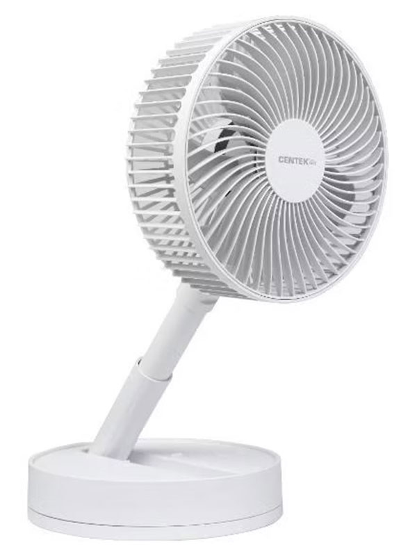 Вентилятор настольный аккумуляторный Centek CT-5044, 4 Вт, Белый детальное изображение - 2