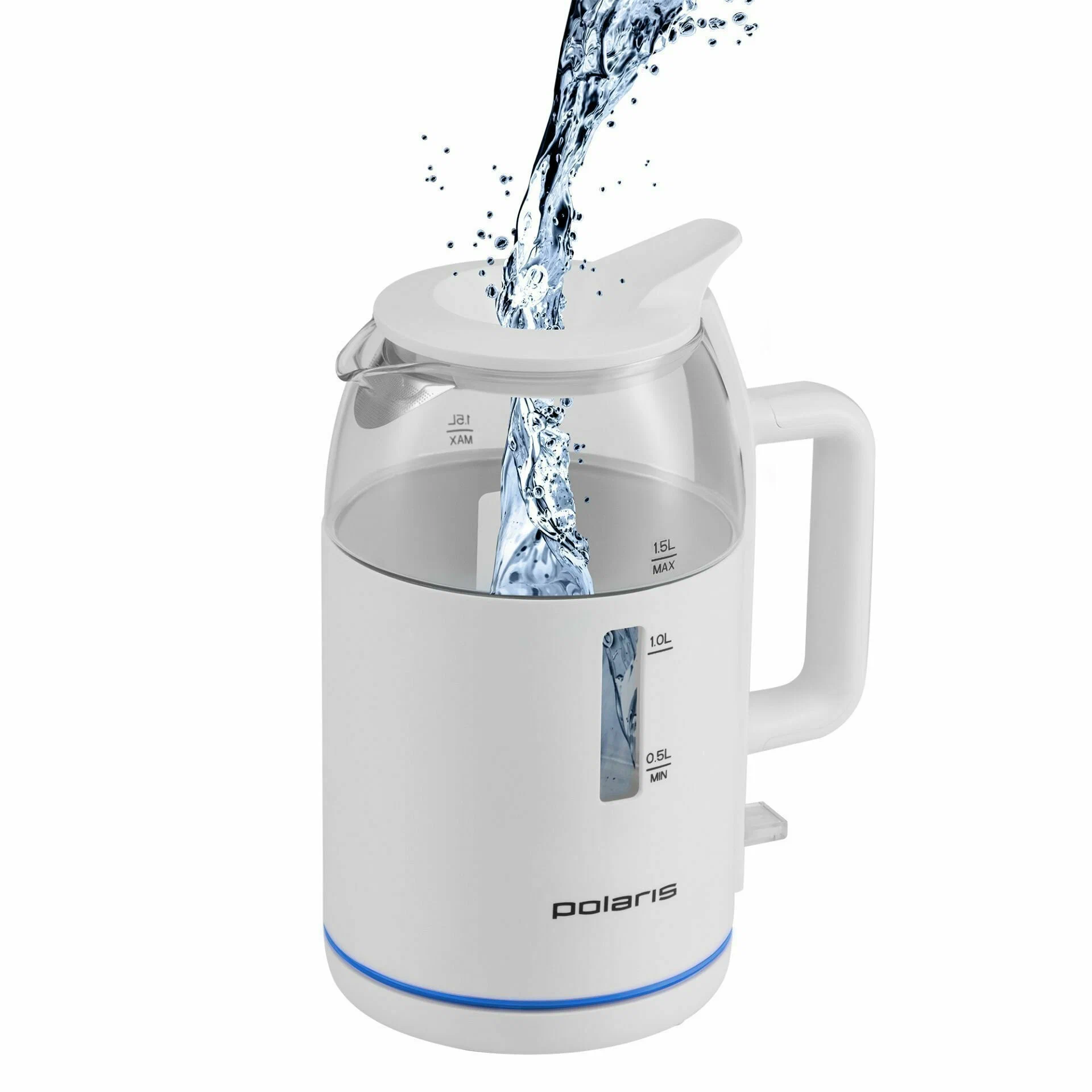 Электрочайник Polaris PWK 1545CGL, Белый детальное изображение - 2