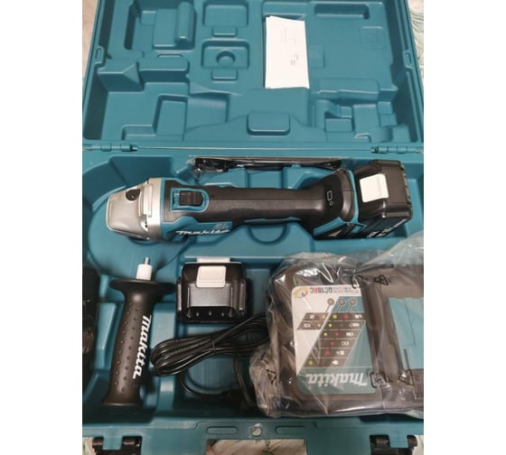 Аккумуляторная угловая шлифмашина Makita LXT DGA504RME, 125 мм, 8500 об/мин детальное изображение - 13