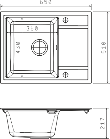 Кухонная мойка Florentina Lipsey 780  детальное изображение - 4