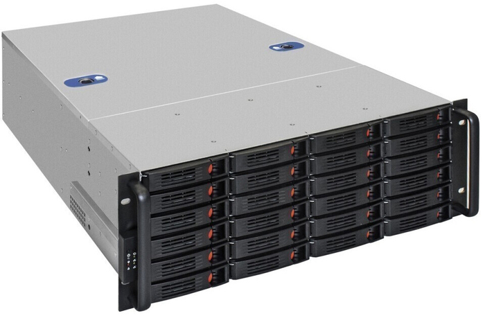 Серверный корпус ExeGate Pro 4U660-HS24/Redundant 2x550W, 550 Вт, Черный №1