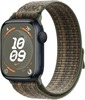 Умные часы Apple Watch Series 9 Midnight Aluminum Case GPS + Cellular with Nike Sport Band Sequoia/Orange, 45 mm, Секвойя/Оранжевый вариант - 1