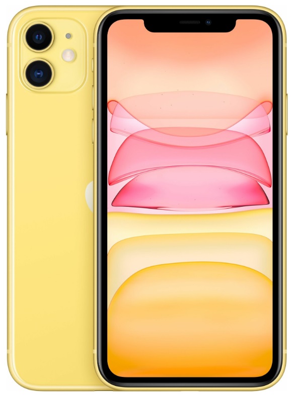 Смартфон Apple iPhone 11 128 Гб, Желтый, nano SIM + eSIM детальное изображение - 1
