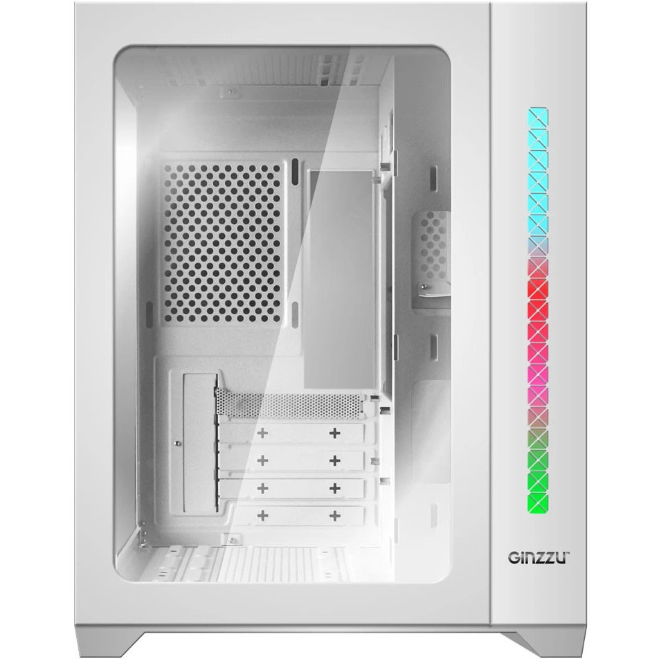 Корпус Ginzzu V400, Белый детальное изображение - 2