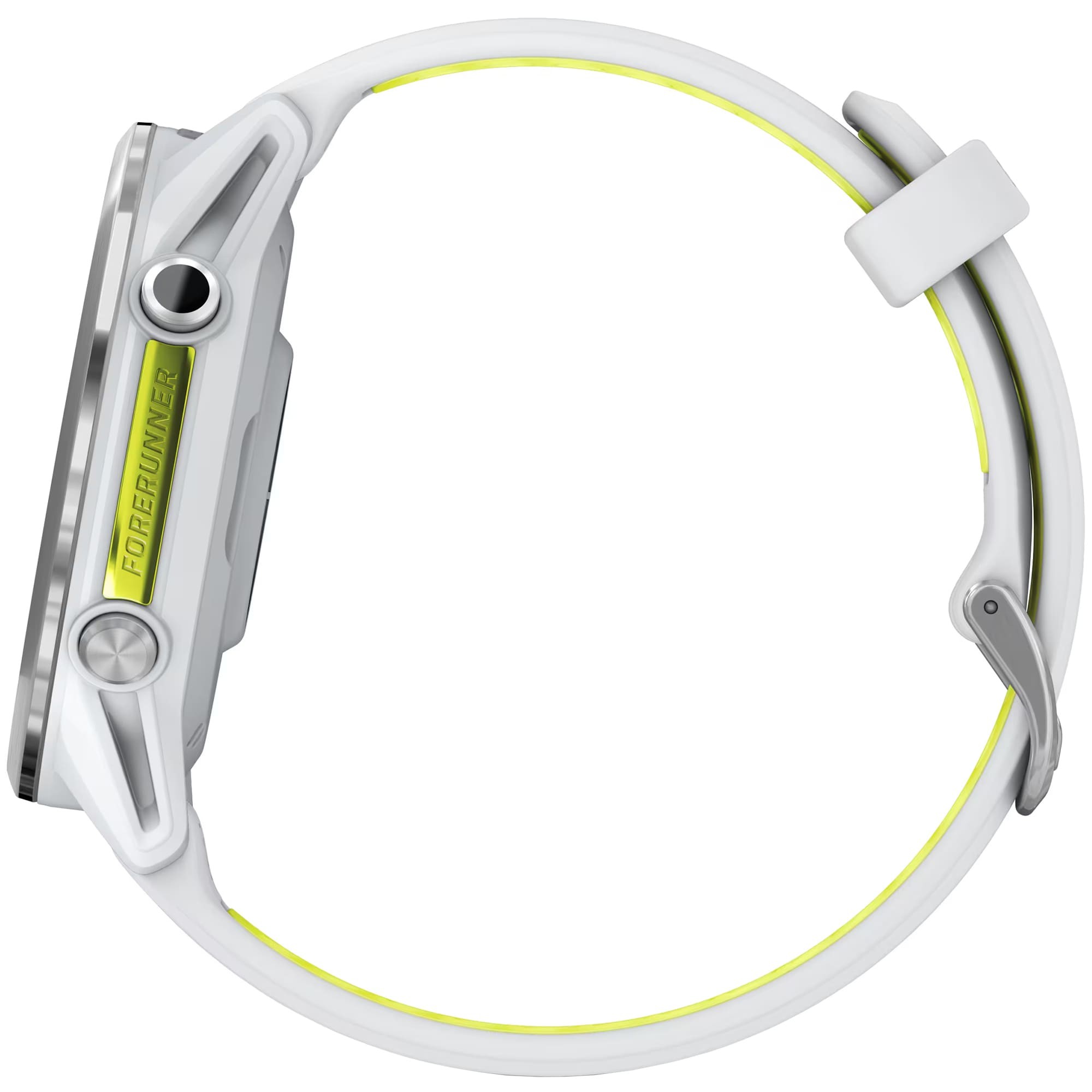 Умные часы Garmin Forerunner 970 47 мм, Белый, титановый безель, с бело-желтым ремешком детальное изображение - 4