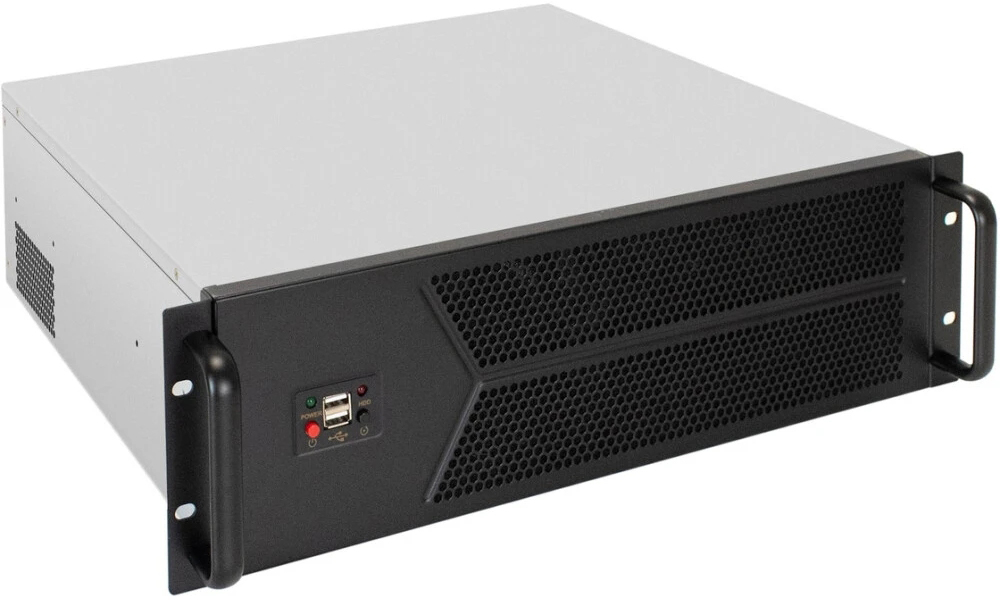 Серверный корпус ExeGate Pro 3U450-12/1U-1100ADS, 1100 Вт, Черный детальное изображение - 1