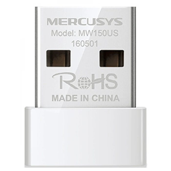 Wi-Fi адаптер Mercusys MW150US, Wi-Fi 4, Белый №1