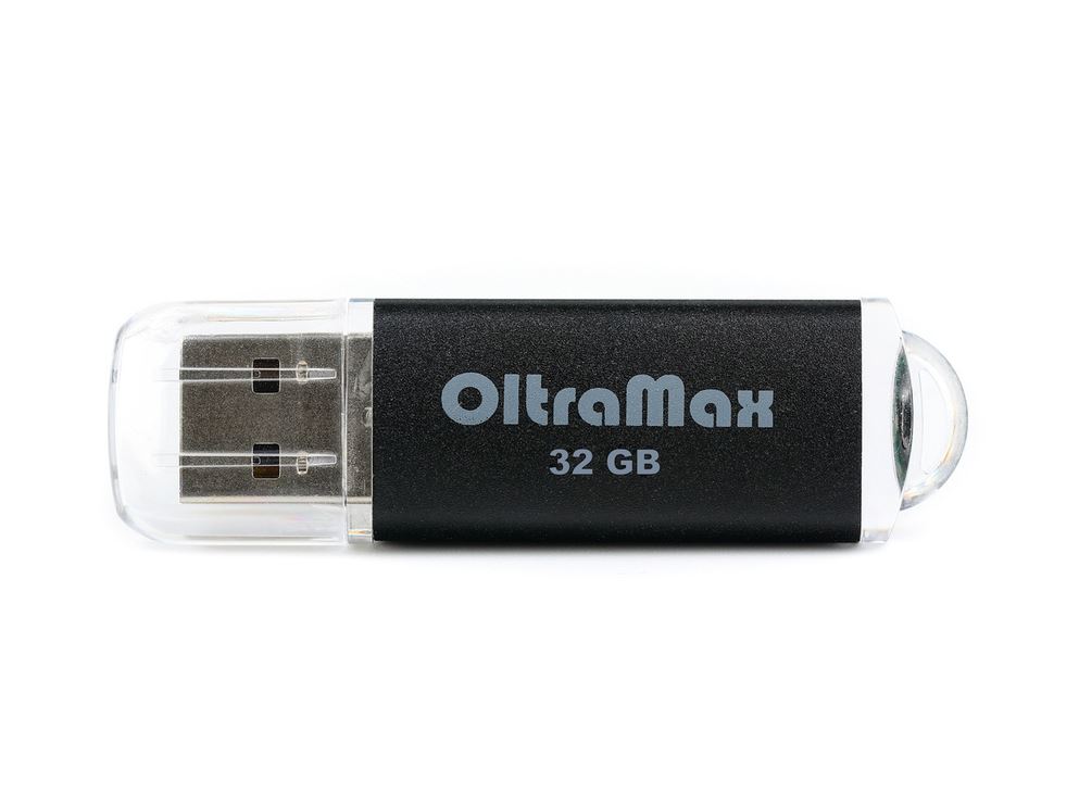 USB Flash накопитель OltraMax 30 32 ГБ, черный детальное изображение - 2