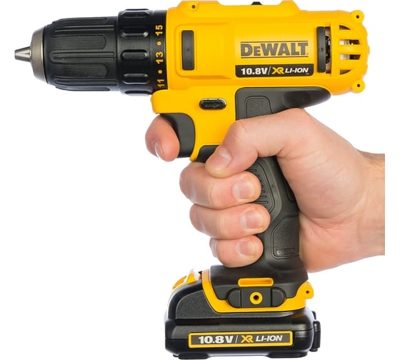 Аккумуляторная дрель-шуруповерт DeWALT DCD710C2, 10.8 В, 24 Нм, 1.3 А·ч детальное изображение - 4