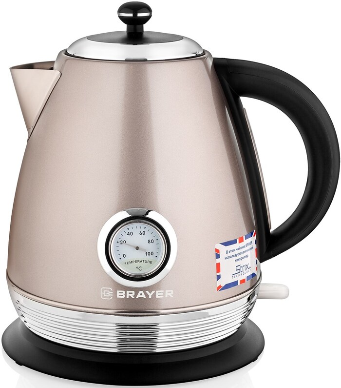 Электрический чайник Brayer BR1007 1.7 л, Бежевый №1