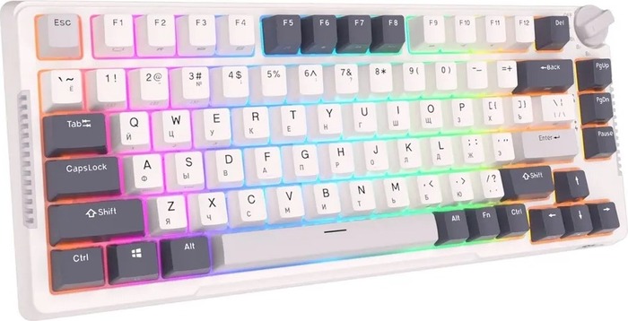 Клавиатура Royal Kludge RKH81 Night, Sky Cyan Switch, Белый №4
