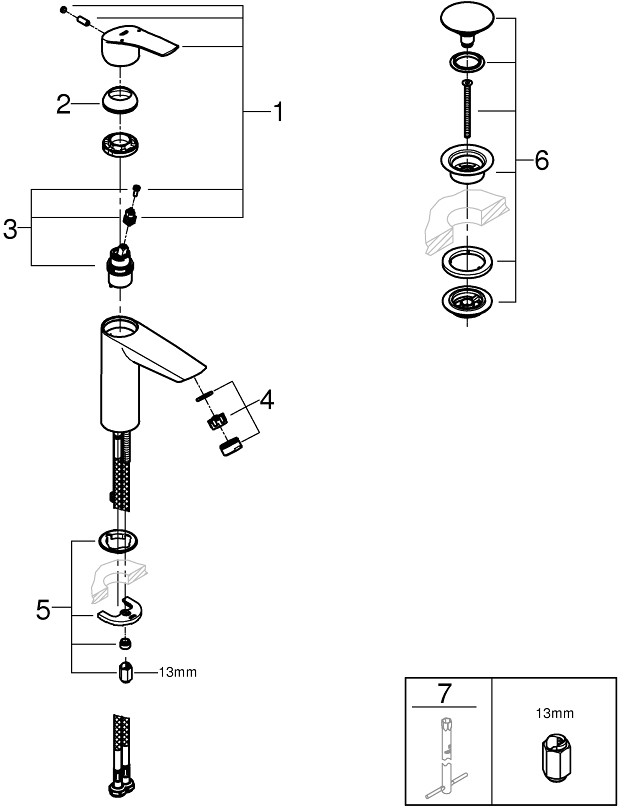 Смеситель Grohe Eurosmart 23989003 детальное изображение - 4