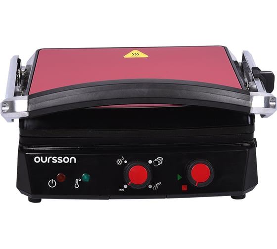 Электрический гриль OURSSON EG2010S/RD, Красный детальное изображение - 2