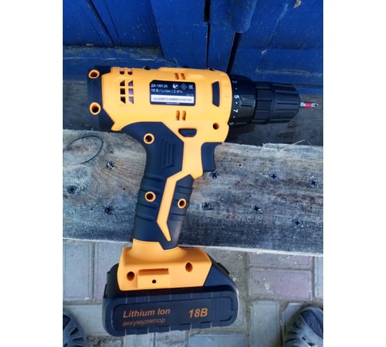 Аккумуляторная дрель-шуруповерт Вихрь ДА-18Л-2К 72/14/9, 18 В, 45 Нм, 2 А·ч детальное изображение - 20