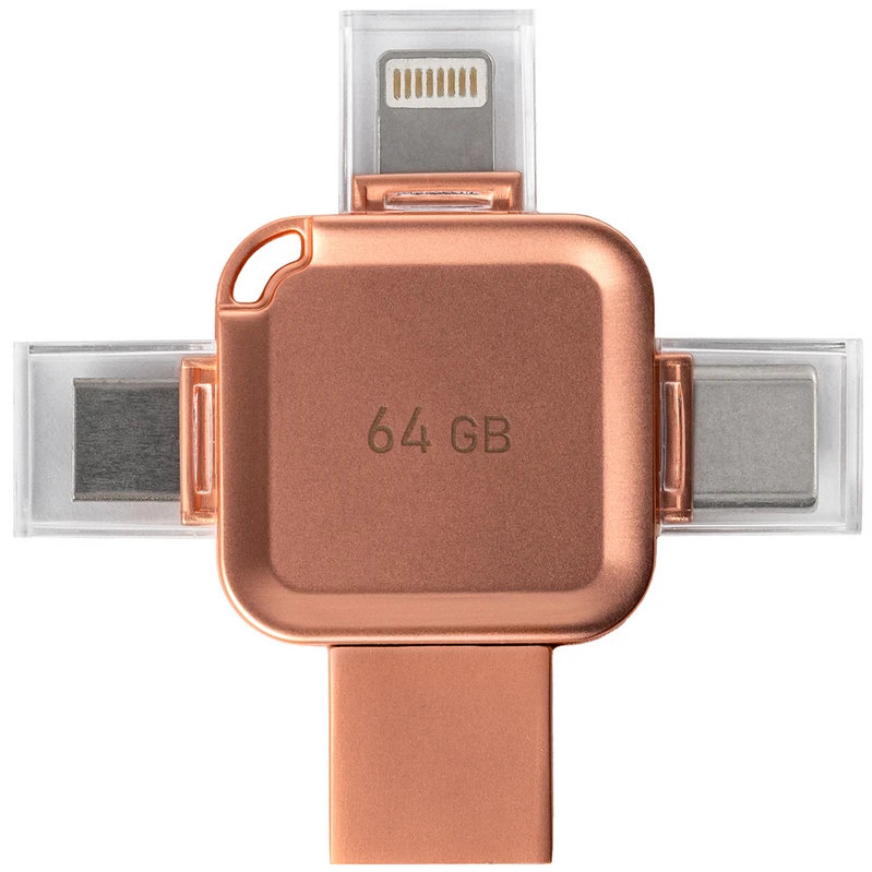 USB Flash накопитель SmartBuy MC15A Metal Quad (SB064 ГБMC15A) 64 ГБ, розовый детальное изображение - 1