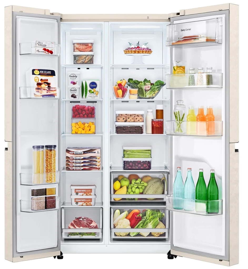 Холодильник LG GC-B257JEYV, Бежевый детальное изображение - 5