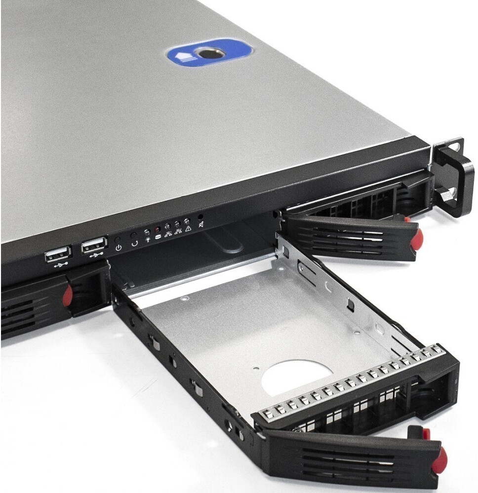 Серверный корпус ExeGate Pro 1U660-HS04/350ADS, 350 Вт, Черный детальное изображение - 2