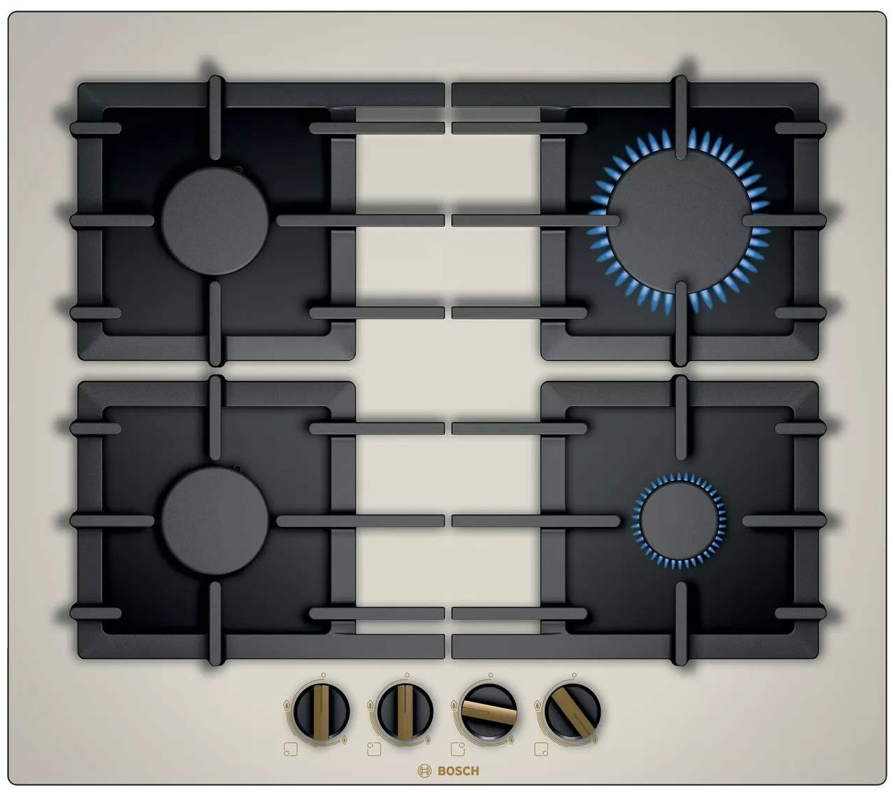 Варочная поверхность Bosch PPP 6B1 B90R, Слоновая кость детальное изображение - 1