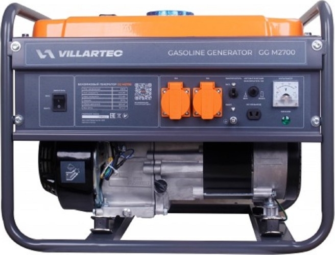 Генератор бензиновый VILLARTEC GG M2700 2102020000, 2 кВт, Оранжевый детальное изображение - 2