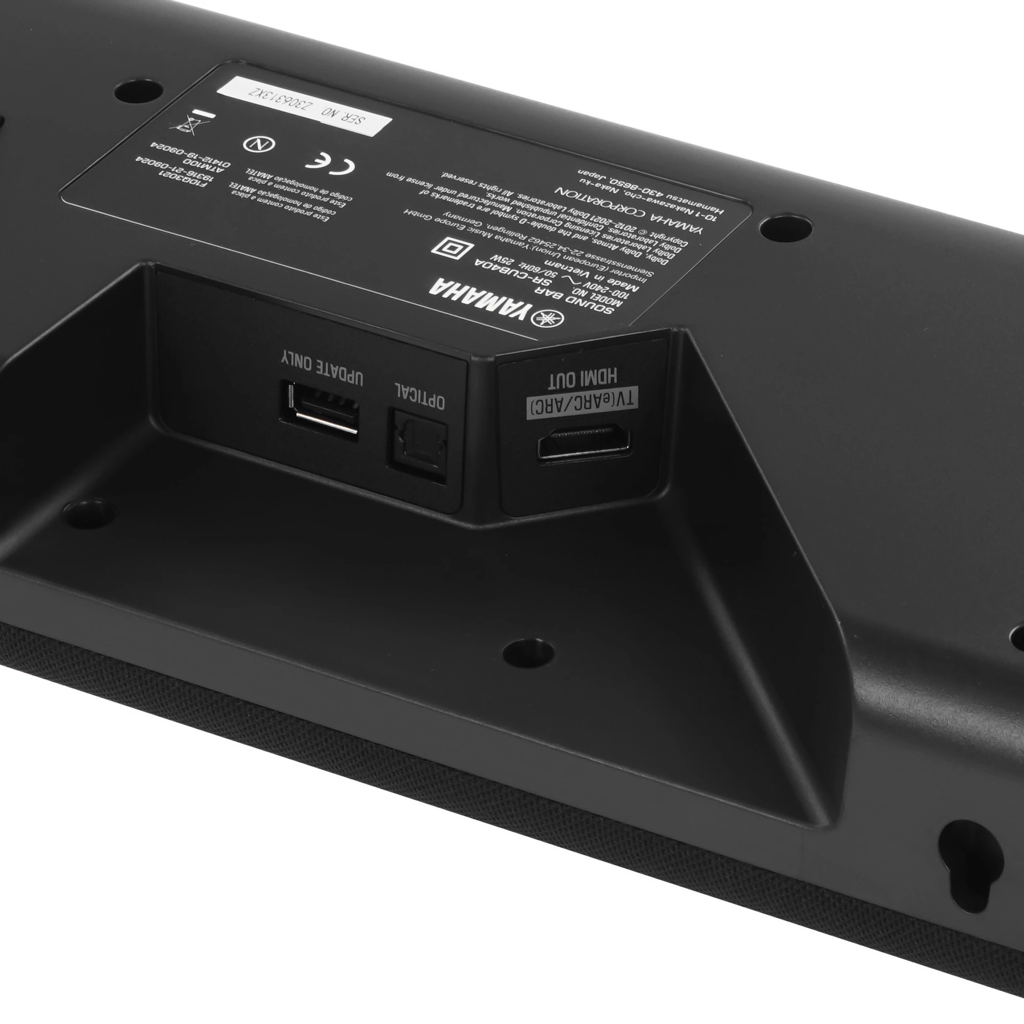 Саундбар Yamaha SR-B40A, Черный детальное изображение - 5